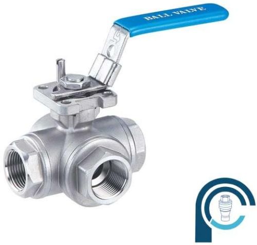 Medium Pressure 4 Way Ball Valve