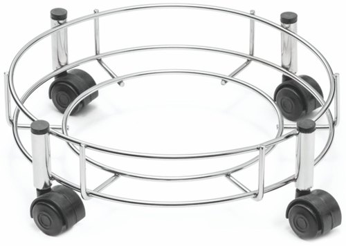 Round Stainless Steel Cylinder Trolley, Capacity : 40kg