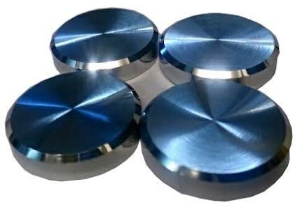 Round Brass Mirror Cap, For Glass Fitting, Finish Type : Chrome Finish