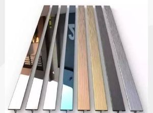 SS 304 PVD Coated T Profile, For HOME DECOR