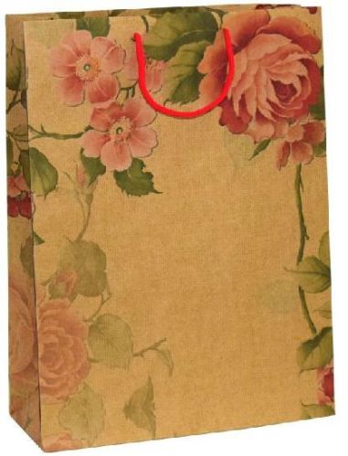 Brown Kraft Rope Handle Bag, For Packaging, Shopping, Feature : Easy Folding, Easy To Carry, Eco-Friendly