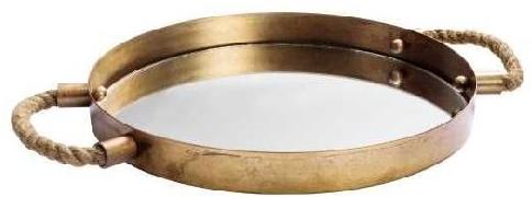 Plain UD-131 Iron Serving Tray, Size : 30cm