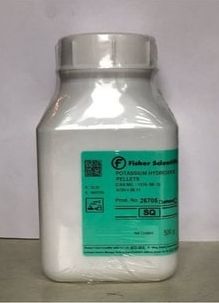 Fisher Scientific Potassium Hydroxide, Density : 2.12 G/cm Cube