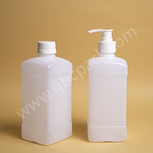 500ml Square Natural HDPE Bottle