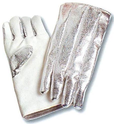 Industrial Aluminised Gloves, For Steel Mills, Casting Shops, Wear Type : Full Fingered