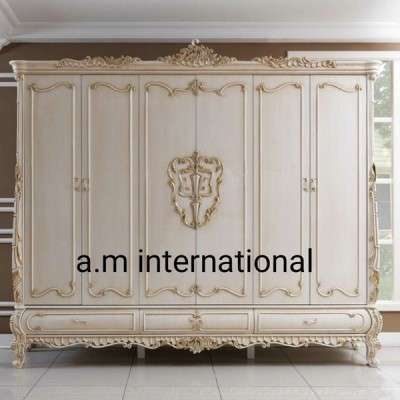 A.M International Polished Wooden Carved Almirah, Size : 3.5x3.5x2.5ft, 3.5x3x2ft, 3x3x2ft, 4x4x3ft