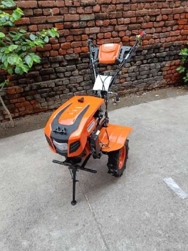 Power Weeder-7Hp Self Start With Headlight, Color : Orange