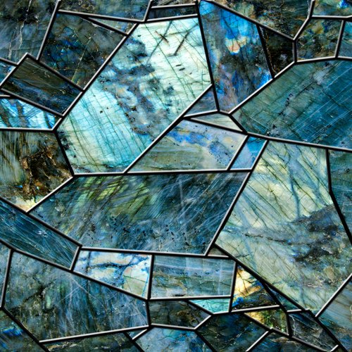 Multi Color Metallic Ceramic Safety Glass Tiles