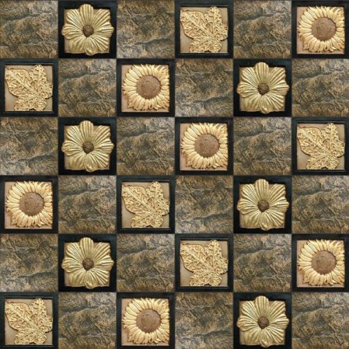 Brown Zelos Rectangle Glossy Handmade Resin Tiles, For Construction, Size : Standard