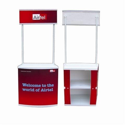 Lakshya Signages PVC Promotional Display Table, Size : 1560 X 430 X 970 Mm