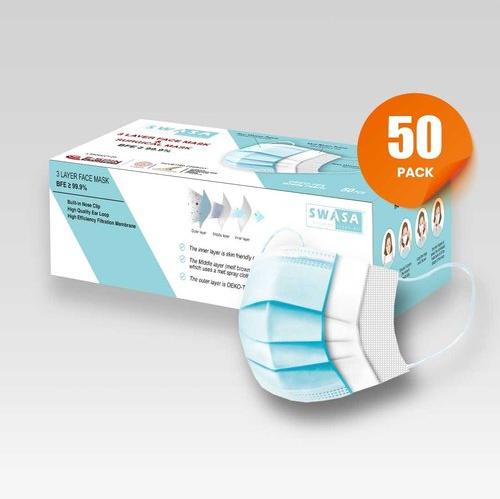 Non-woven Fabric 3 Ply Surgical Mask, For Anti Pollution, Medical Purpose, Model Name/Number : SWASA3Ply