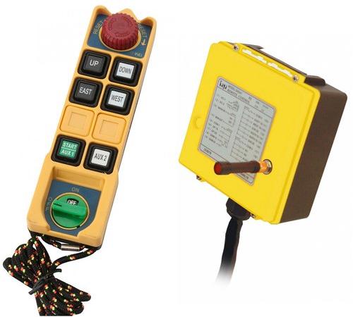 SAGA Plastic K2 Radio Remote Controls, For Material Handling, Color : Yellow