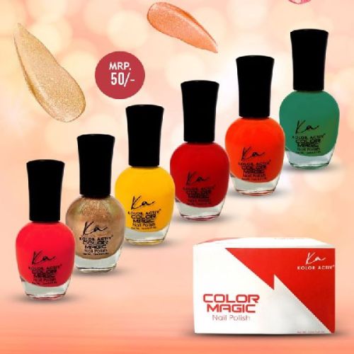 Kolor Activ Color Magic Nail Polish, Packaging Type : Glass Bottle