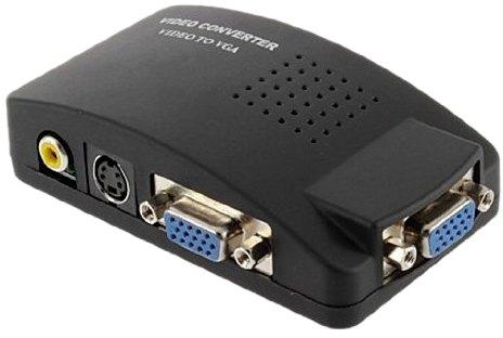 Video TO VGA Converter, Color : Black