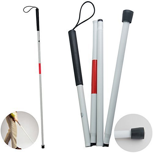 Aluminium Blind Walking Stick, Color : Silver