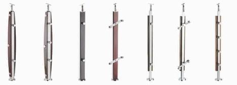 Stainless Steel Polished SS Stair Baluster, Color : Silver