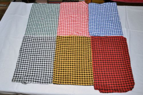 Cotton Checks Apron With Pocket
