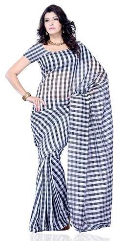 Synthetic Printed Saree, For Visually Appealing, Long Lasting, Packaging Type : Packet