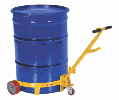 Demec Mild Steel Drum Trolley, Color : Yellow