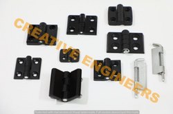 Aluminum Panel Door Hinge, Color : Black