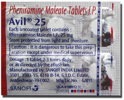 Pheniramine Maleate Tablet