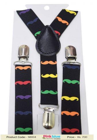 Suspenders, Color : Black