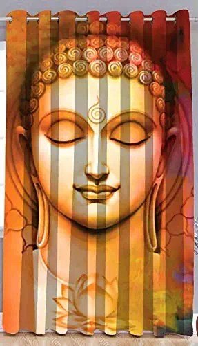 Vinayak Collection Polyester Digital Printed Curtain, Size : 7 X 4 Feet