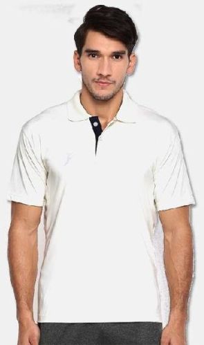 Polyester Collar Neck Cricket T Shirt, For Sports, Size : M, XL, XXL