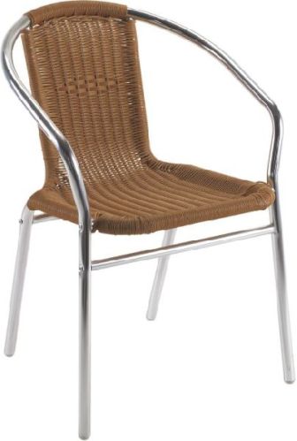 Polished Aluminum Aluminium Cane Chair, For Home, Hotel, Restaurant, Feature : Durable, Fine Finishing