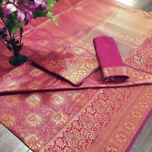 Banarasi Silk Saree, Occasion : Festive Wear