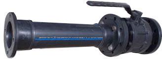 Flanged Plastic Ball Valve, Color : Black