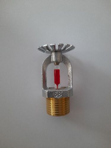 Brass Chrome Finish Fire Pendent Sprinkler, For Colleges, Hotels, Malls, Offices, Parkings, School, Hospital