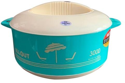 Round ABS Plastic (Outer Body) Chapati Hot Case, For Home, Color : Blue