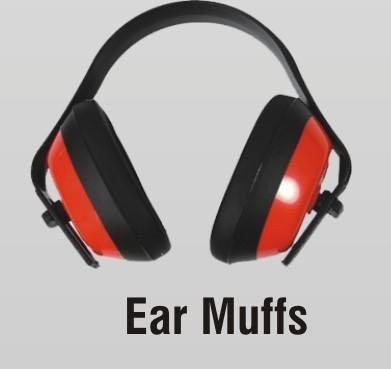 ABS Ear Muffs, Color : Red Black