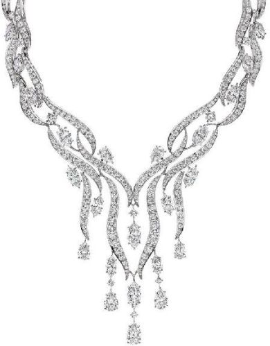 Antique Diamond Necklace, Technics : Machine Made