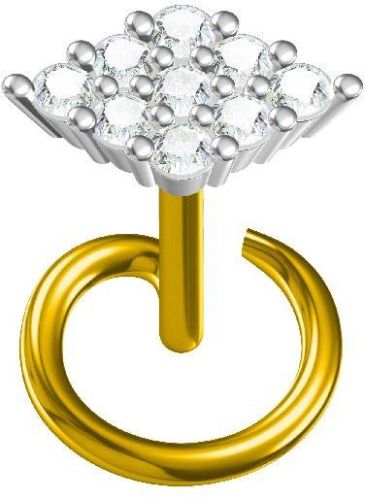 Polished Plain Daimond Fancy Diamond Nose Pins, Occasion : Party Wear