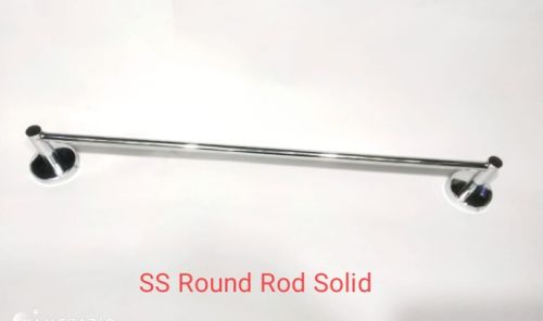 Stainless Steel Solid Round Towel Rod, For Bathroom, Feature : Anti Corrosive, Durable