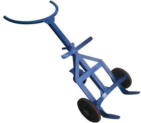Shree Hari Mild Steel Drum Trolley, For Industrial, Carry Capacity : 200-400 Kg