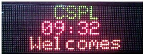 Rectangular LED Metal Tri Color Message Display, Voltage : 220-240 V