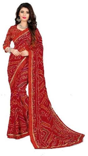 Cotton Jaipuri Sarees, For Dry Cleaning, Anti-Wrinkle, Shrink-Resistant, Saree Length : 7 Meter