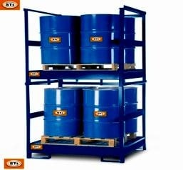 Polished Solid Drum Storage Stackable Pallet, For Industrial Use
