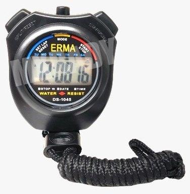 ERMA ABS Digital Stopwatch, Color : Black