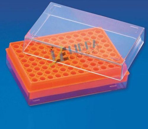 Polished Plastic PCR Tube Rack, For Chemical Laboratory, Feature : Corrosion Resistance, Dimensional
