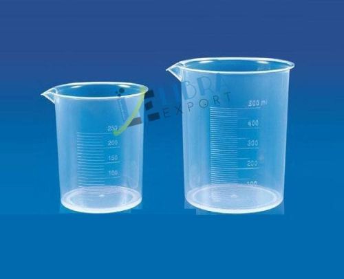 Libra Plastic Beaker, For Chemical Use, Lab Use, Feature : Light Weight, Shiny Look