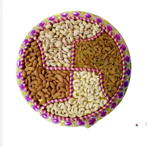 Dry Fruit Plate, Shape : Circular