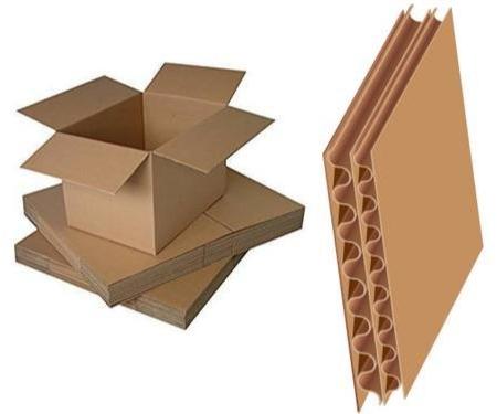 Craft Paper 5 Ply Corrugated Box, For Goods Packaging, Feature : Light Weight, Recyclable