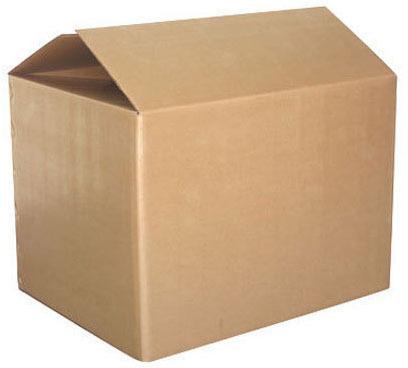 Rectangular Craft Paper Plain Corrugated Box, For Goods Packaging, Feature : Durable, Impeccable Finish