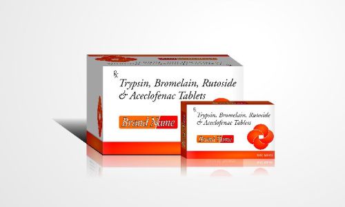 Trypsin Bromelain Rutoside & Acelofenac Tablets