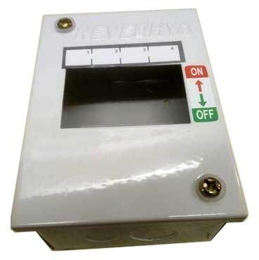 Rectangle 4 Pole MCB Distribution Box, For Electric Fittings