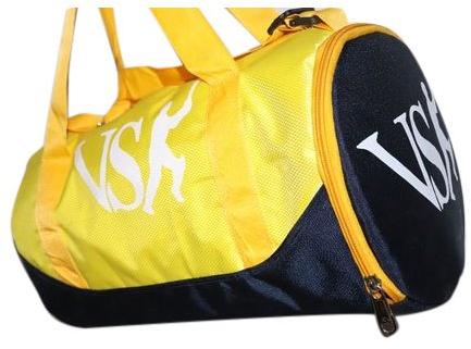 Nylon Printed Duffle Bag, Color : Yellow Blue